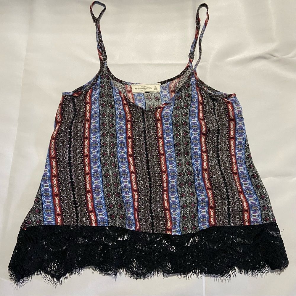 Abercrombie Cutout Layered Boho Racerback TankTop